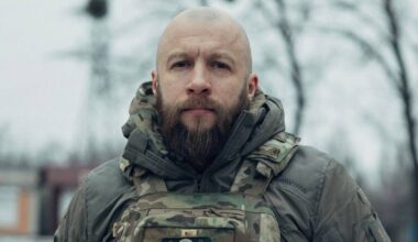 Portret podpułkownika Maksyma Żorina, zastępcy dow&oacute;dcy III Korpusu Armijnego, w mundurze polowym.