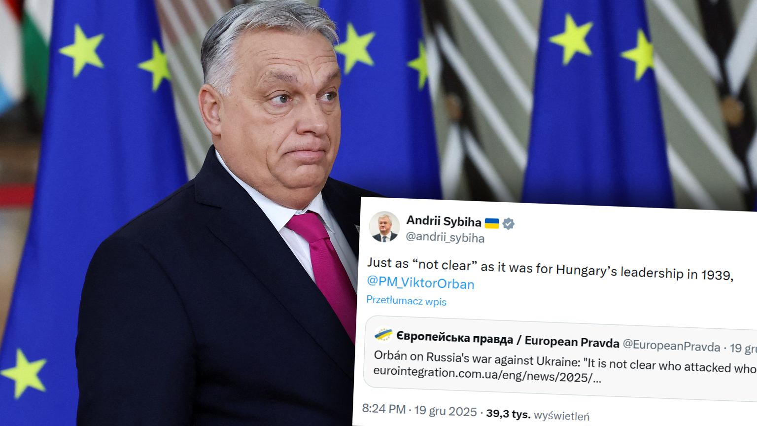 Orban szokuje słowami o wojnie w Ukrainie. Krótka odpowiedź z Kijowa