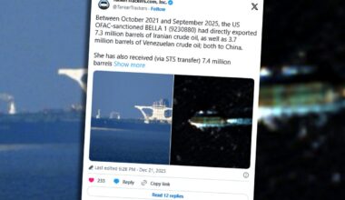 Pościg USA za tankowcem u wybrzeży Wenezueli. Rosną ceny ropy naftowej