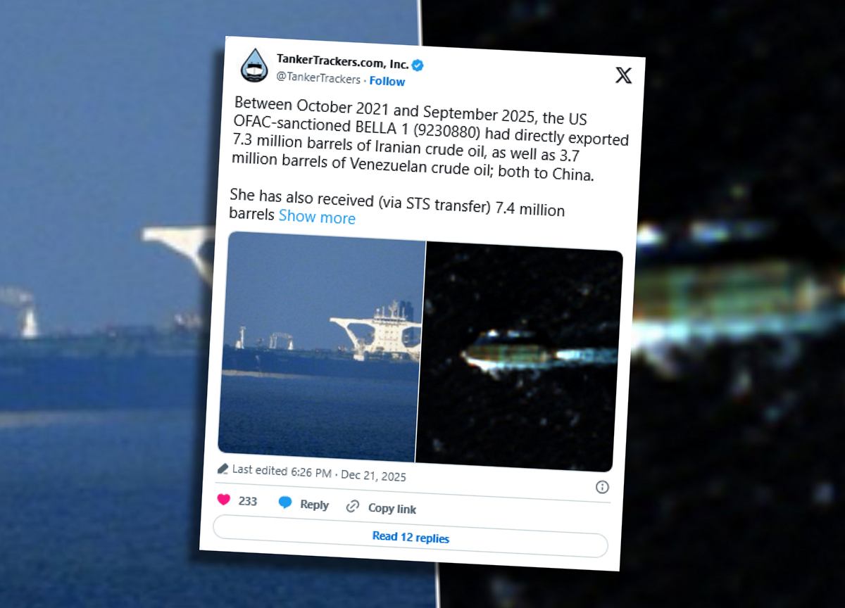 Pościg USA za tankowcem u wybrzeży Wenezueli. Rosną ceny ropy naftowej