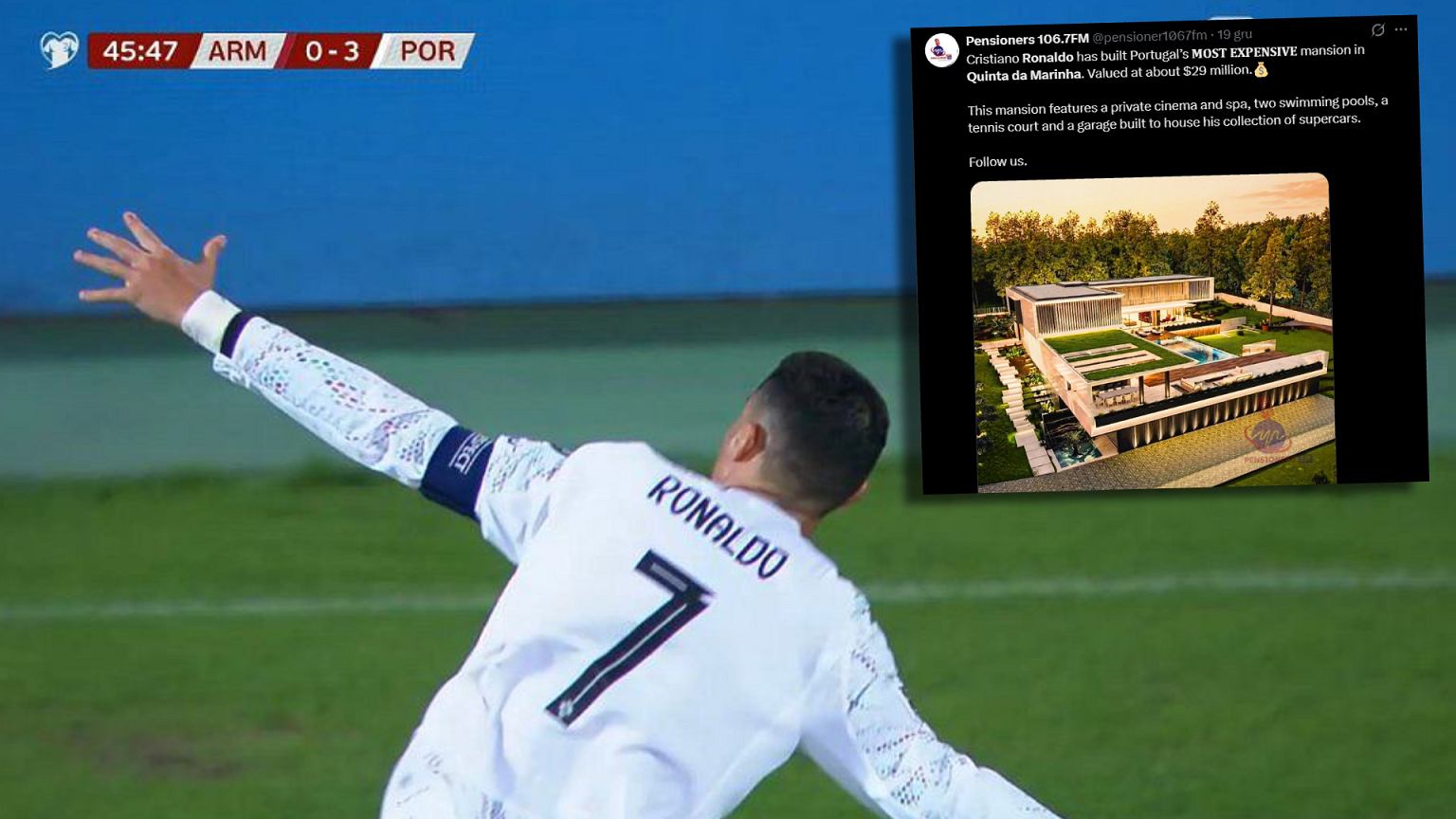 Ronaldo kupił sobie nową perełkę. 100 milionów złotych
