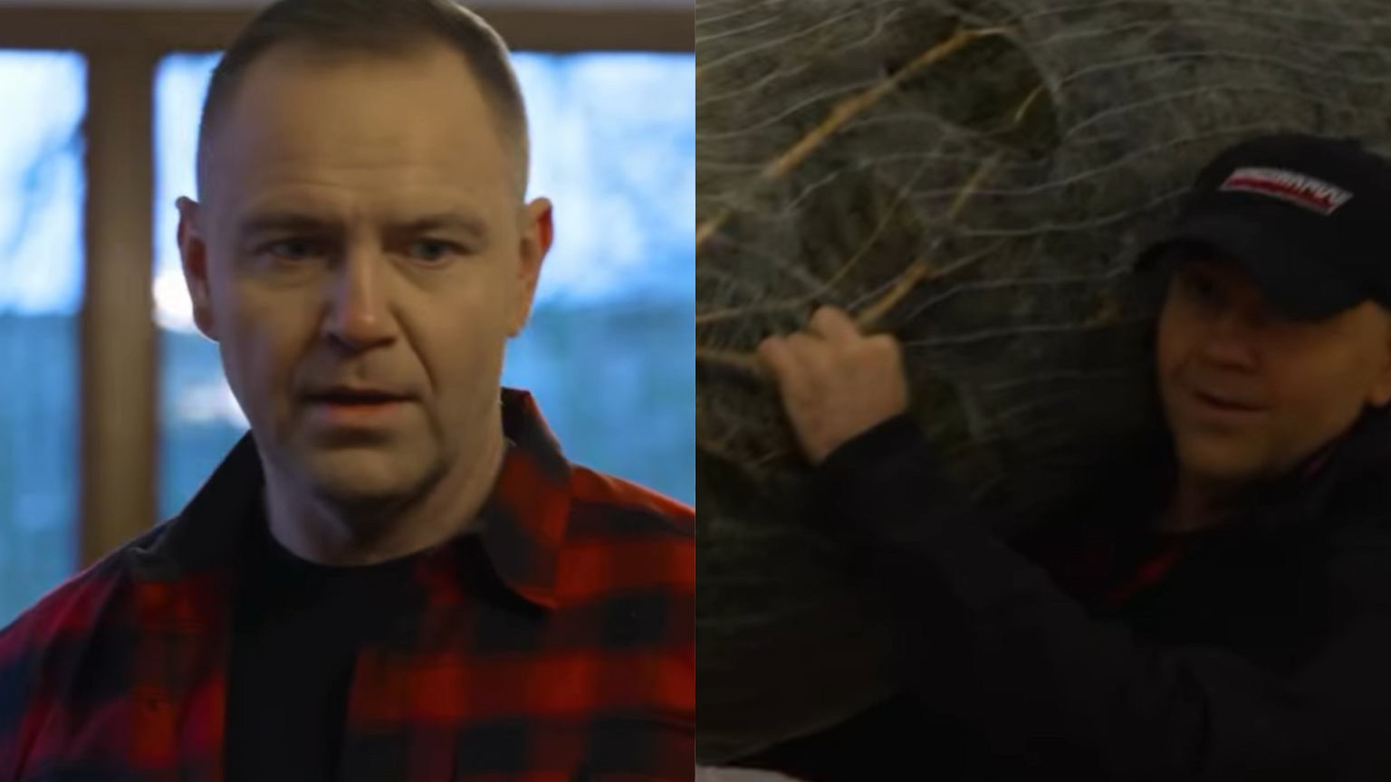 Karol Nawrocki w koszuli drwala pojechał do lasu ściąć choinkę. Jest nagranie