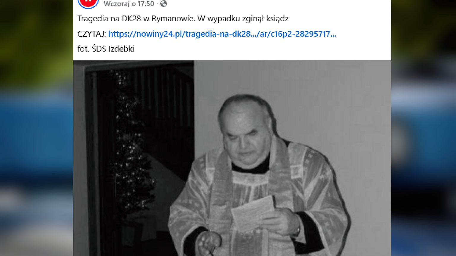 Tragiczny wypadek na Podkarpaciu. Nie żyje ksiądz. Parafia pożegnała duchownego