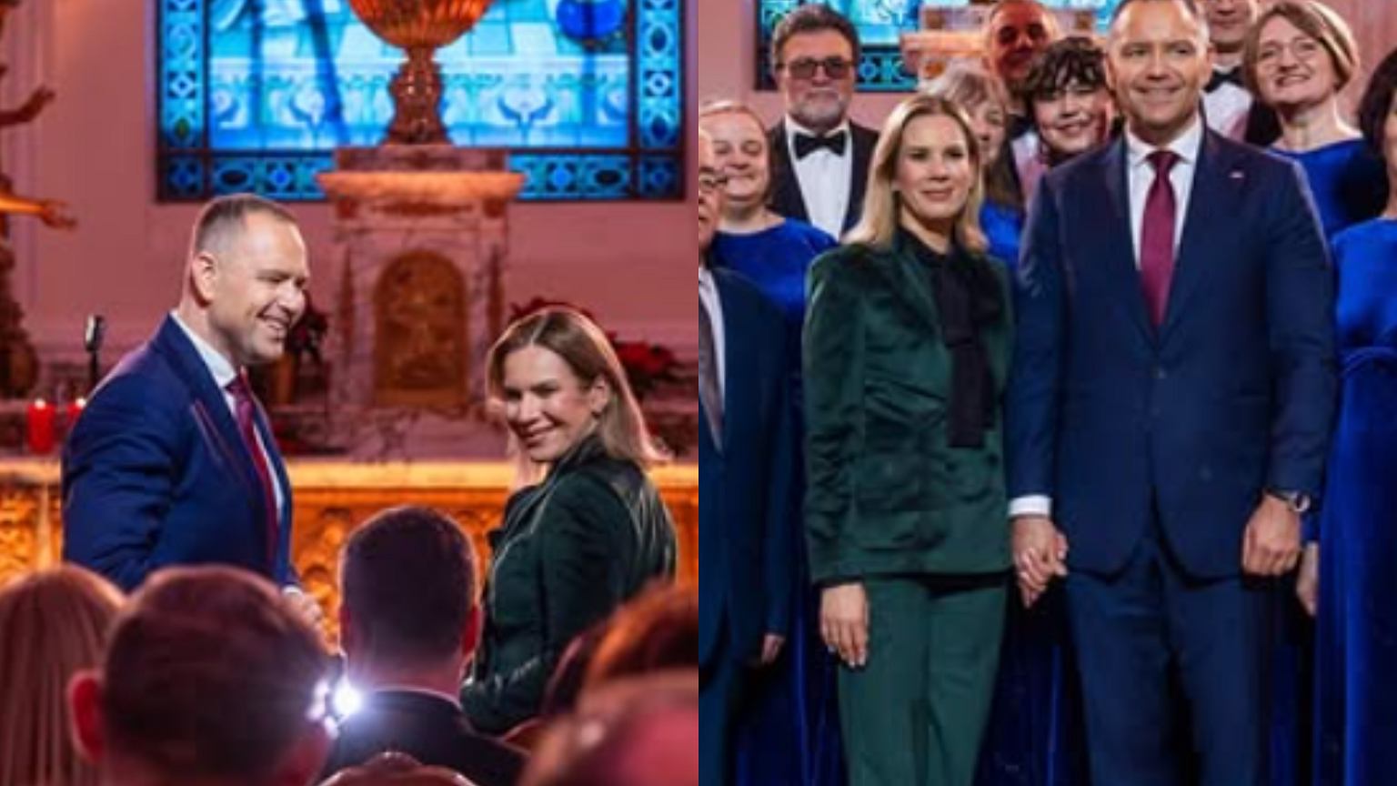 Marta Nawrocka zadała szyku na kolędowaniu. Czerwik ma dobre wieści: Synonim elegancji