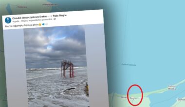 Sztorm na Bałtyku. W Stegnie zniknęła plaża
