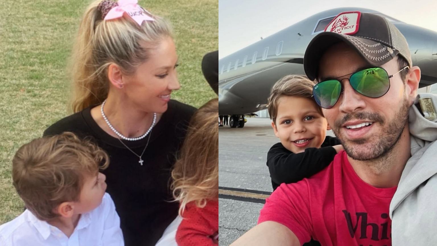 Enrique Iglesias i Anna Kurnikowa pokazali wszystkie dzieci. Internauci pieją z zachwytu - Plotek.pl