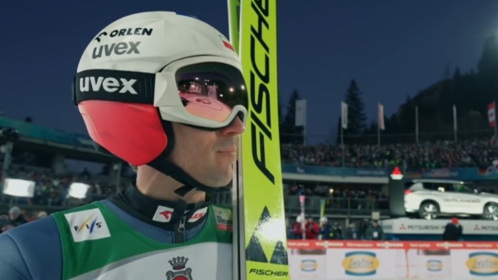 Kamil Stoch podczas konkursu TCS w Oberstdorfie