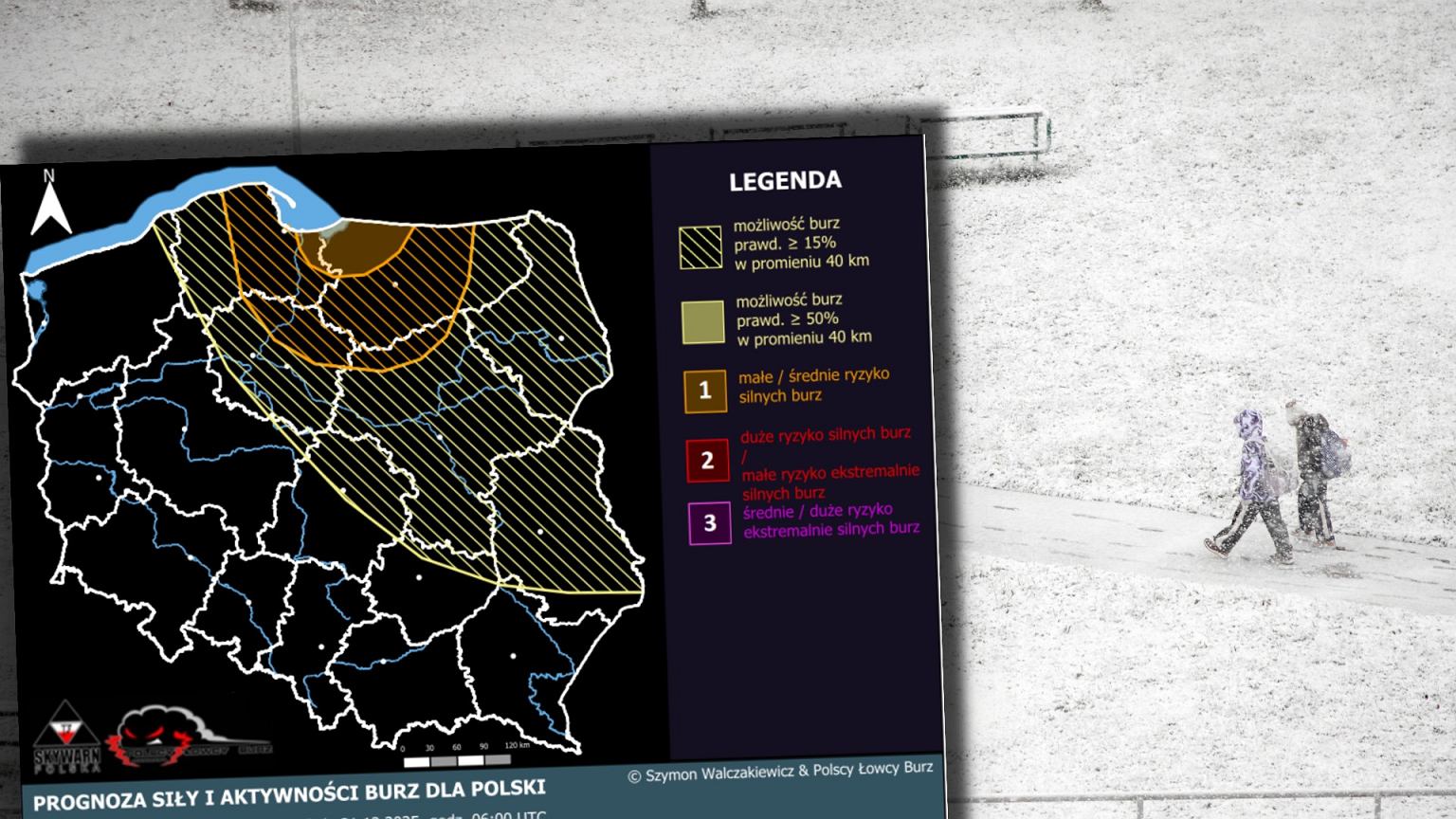 Uderzenie zimy. Możliwe burze śnieżne