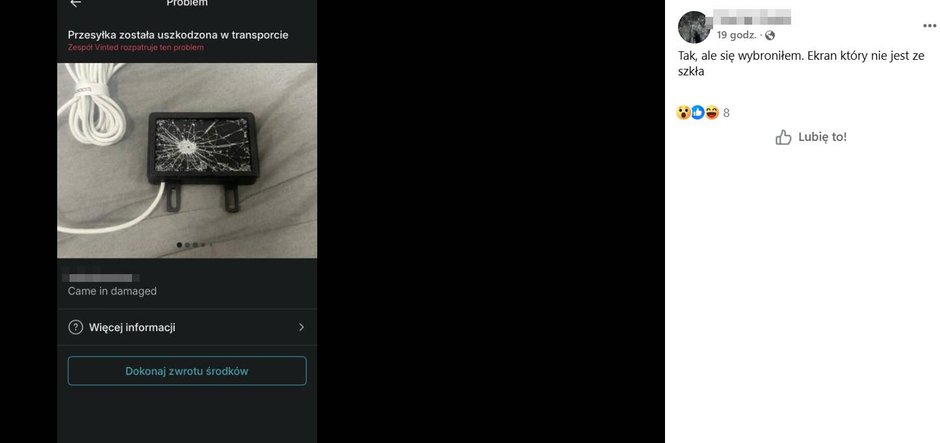 Próba oszustwa na Vinted za pomocą zmienionego przez AI zdjęcia