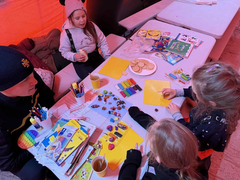 Punkt Niezłomności w Kijowie i kącik dla dzieci