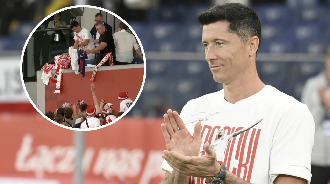 Robert Lewandowski pojawił się na pożegnaniu Kamila Grosickiego