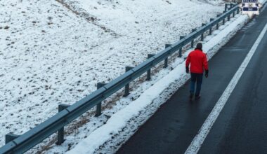 Próbował dotrzeć do Żor pieszo po autostradzie. Okazało się, że jest poszukiwany