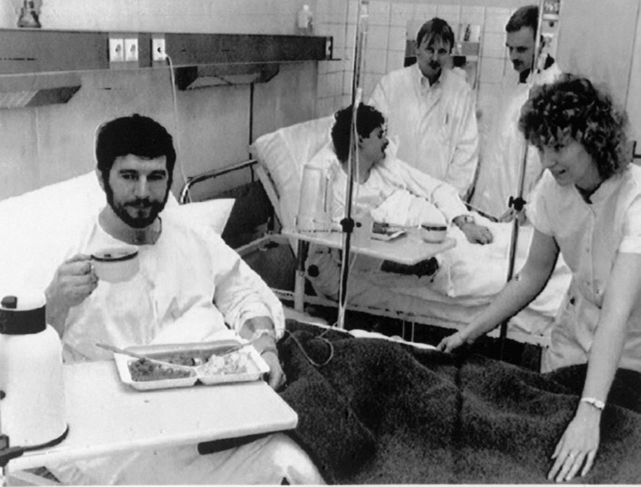 14 stycznia 1993 roku zatonął polski prom "Jan Heweliusz". Uratowano 9 osób, które przewieziono następnie do szpitala w miejscowości w Stralsund w Niemczech (zdjęcie archiwalne) /DPA /PAP/DPA