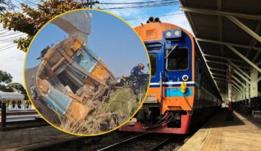 Tajlandia. Wypadek pociągu: Dźwig spadł na wagon. Wiele ofiar śmiertelnych i rannych