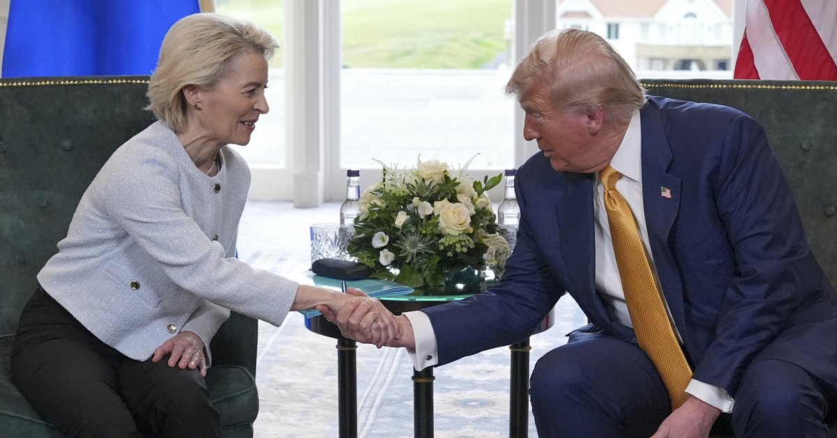 Ursula von der Leyen i Donald Trump