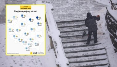Noc wszędzie przyniesie mróz, a miejscami też nową dostawę śniegu