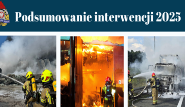 Podsumowanie roku 2025 - ilości interwencji w woj. małopolskim - Komenda Wojewódzka Państwowej Straży Pożarnej w Krakowie