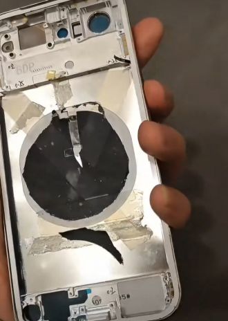 Xiaomi 17 Air wnętrze obudowy