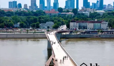 Kładka pieszo rowerowa w Warszawie