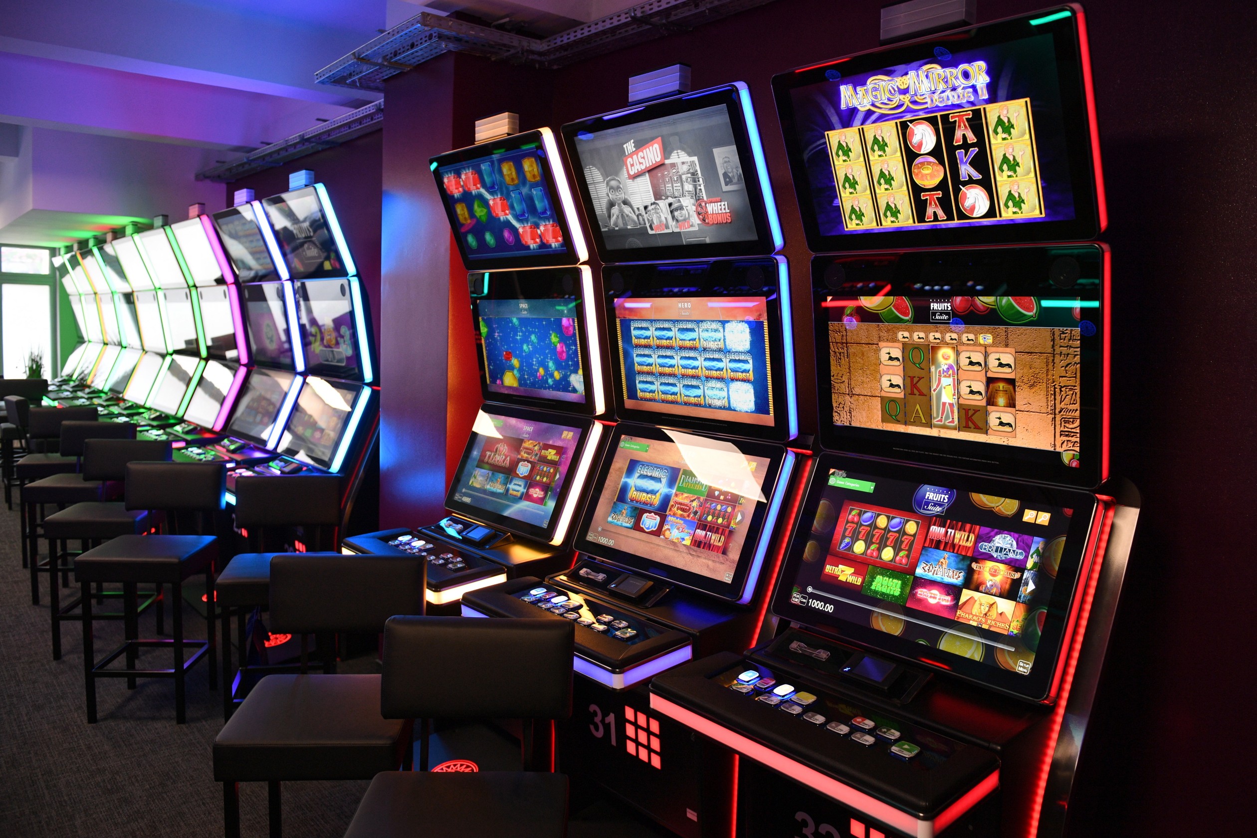 Salon gier na automatach hazardowych