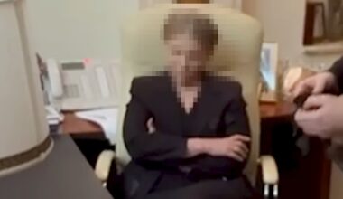 Kadr z nagrania opublikowanego przez NABU