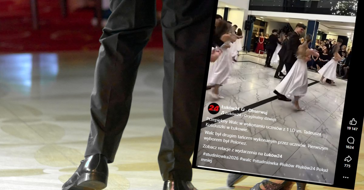 Ten walc podbił serca całej Polski! Tak wyglądała studniówka w Łukowie