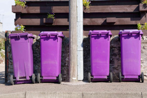 Nowy kolor w segregacji śmieci. Od 1 stycznia fioletowe pojemniki