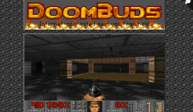DOOMBuds to port klasycznego FPS-a na słuchawkach PineBuds Pro. Działa przy 300 MHz i mniej niż 1 MB RAM [1]