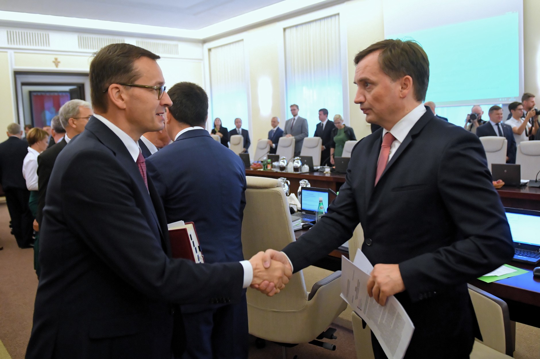 Mateusz Morawiecki i Zbigniew Ziobro, 10 września 2019 r.