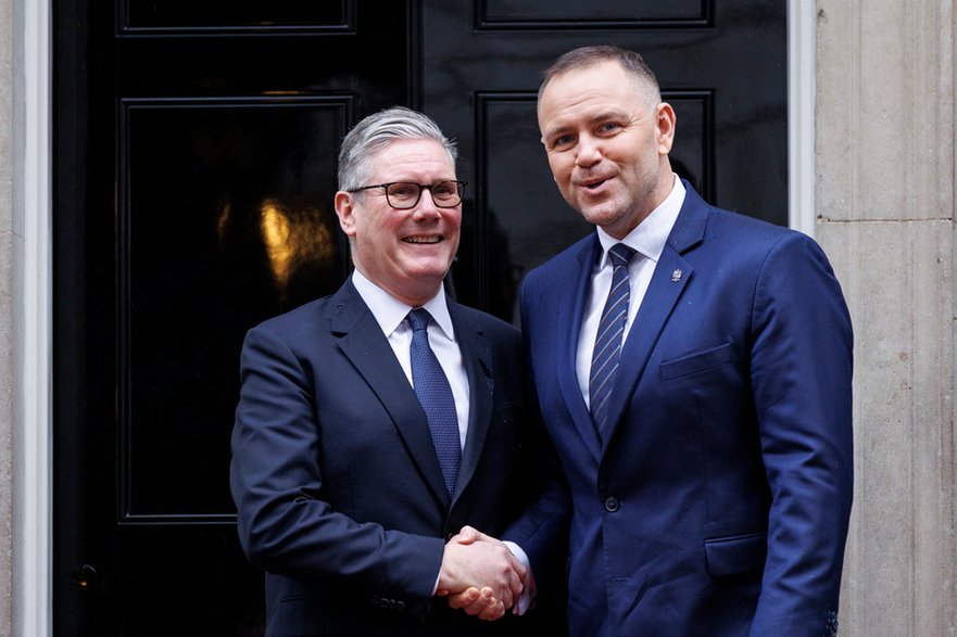 Karol Nawrocki z premierem Wielkiej Brytanii