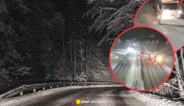 Silny atak zimy na Pomorzu. Kierowcy mierzą się ze znacznymi utrudnieniami