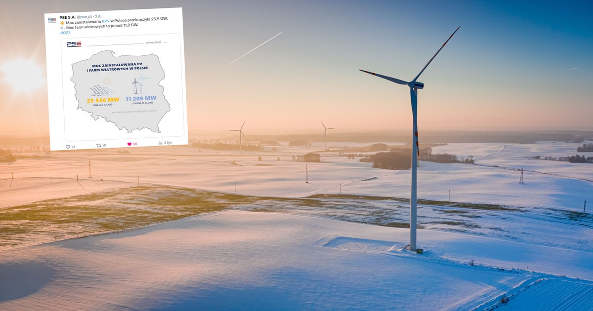 Kamienie milowe w OZE przekroczone. PSE podały nowe dane