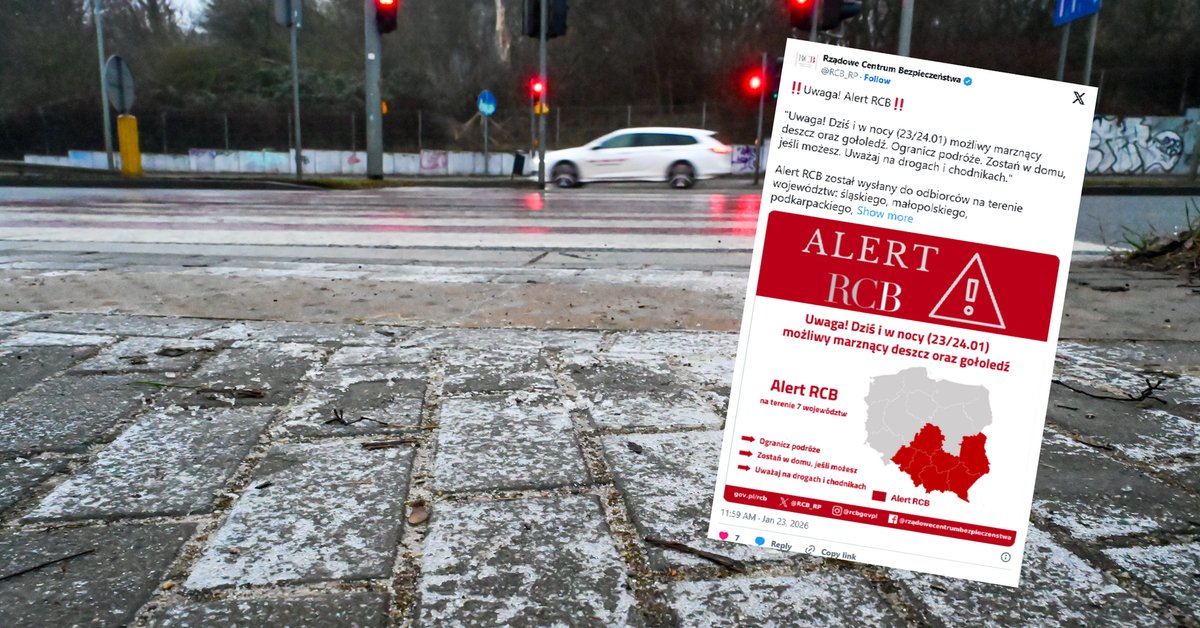 IMGW ostrzega przed gołoledzią