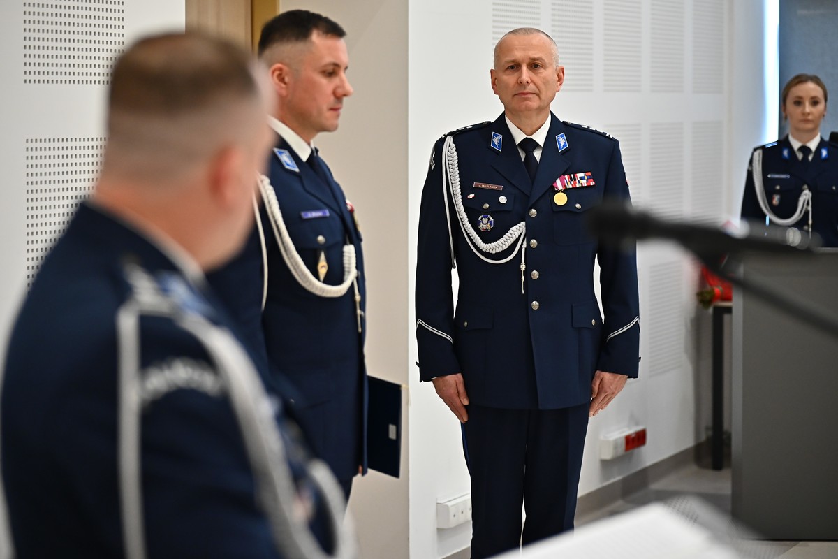 Pożegnanie insp. Jacka Maślanki Dowódcy Oddziału Prewencji Policji w Rzeszowie. Jego obowiązki przejął mł. insp. Grzegorz Wojtas - Aktualności