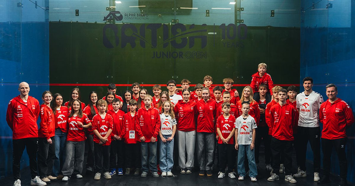 Historia napisana. Największa w historii Polskiego Squasha reprezentacja wróciła z elitarnego British Junior Open