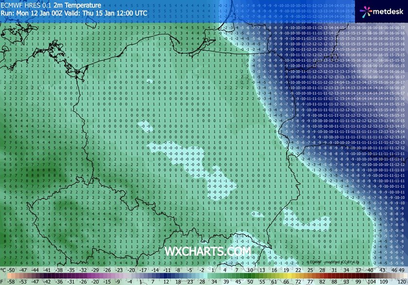 W czwartek odwilż obejmie prawie cały kraj