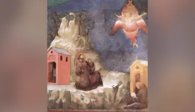 Chrystus objawia się św. Franciszkowi jako ukrzyżowany Serafin, mal. Giotto di Bondone