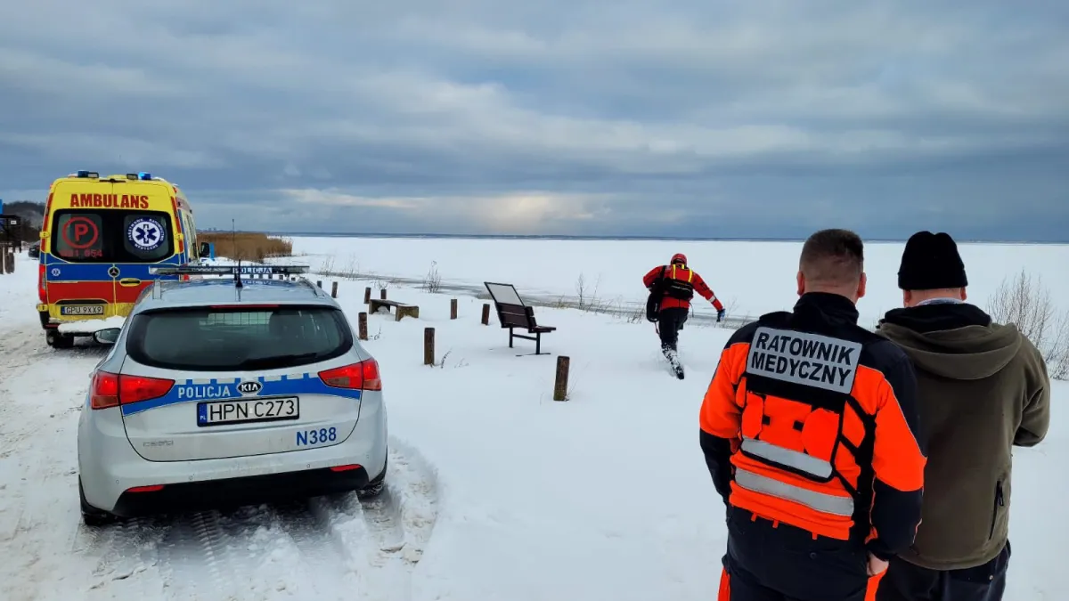 Wpadł do wody przy "Kaczym Winklu"