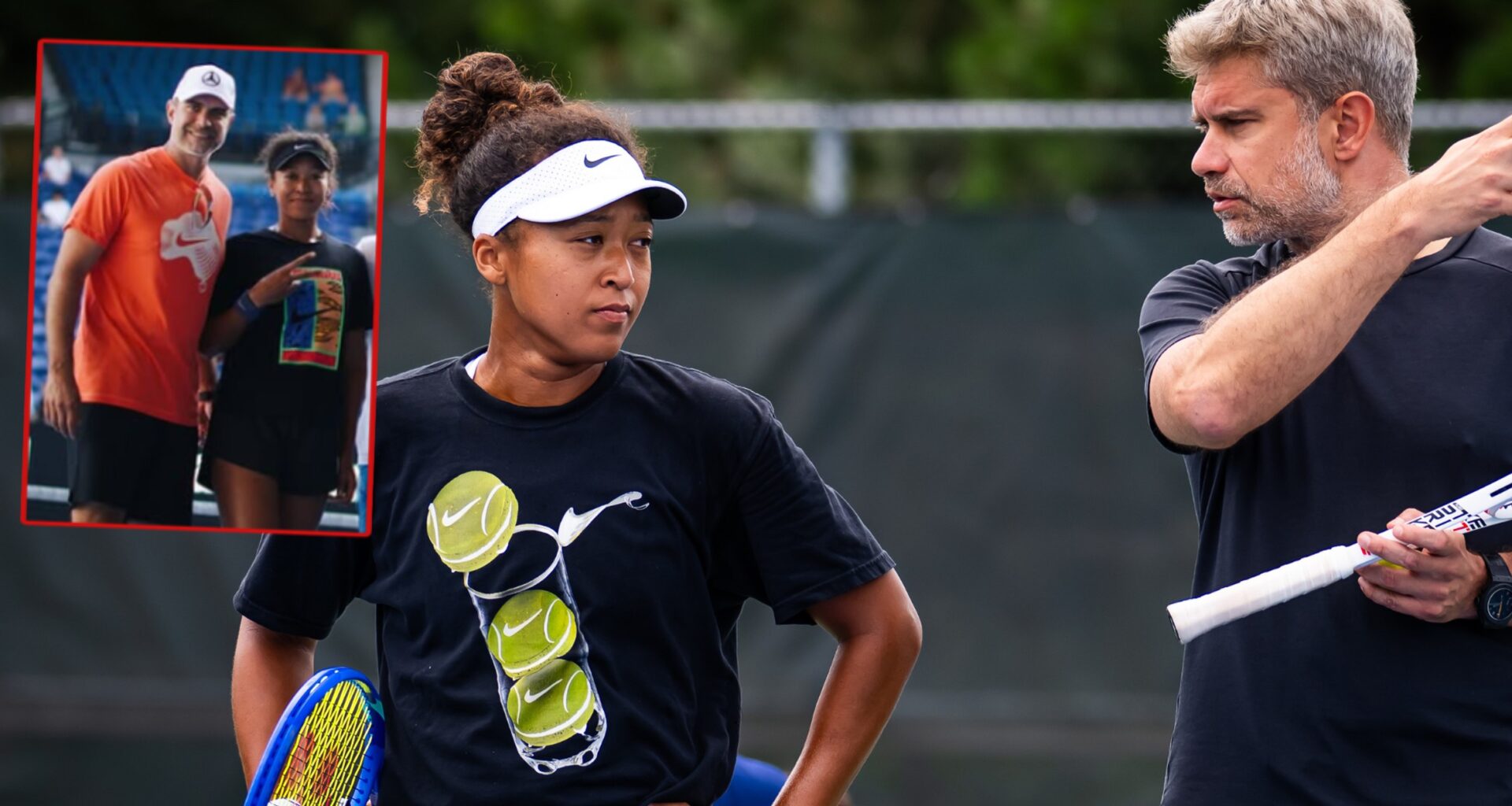 Naomi Osaka i Tomasz Wiktorowski