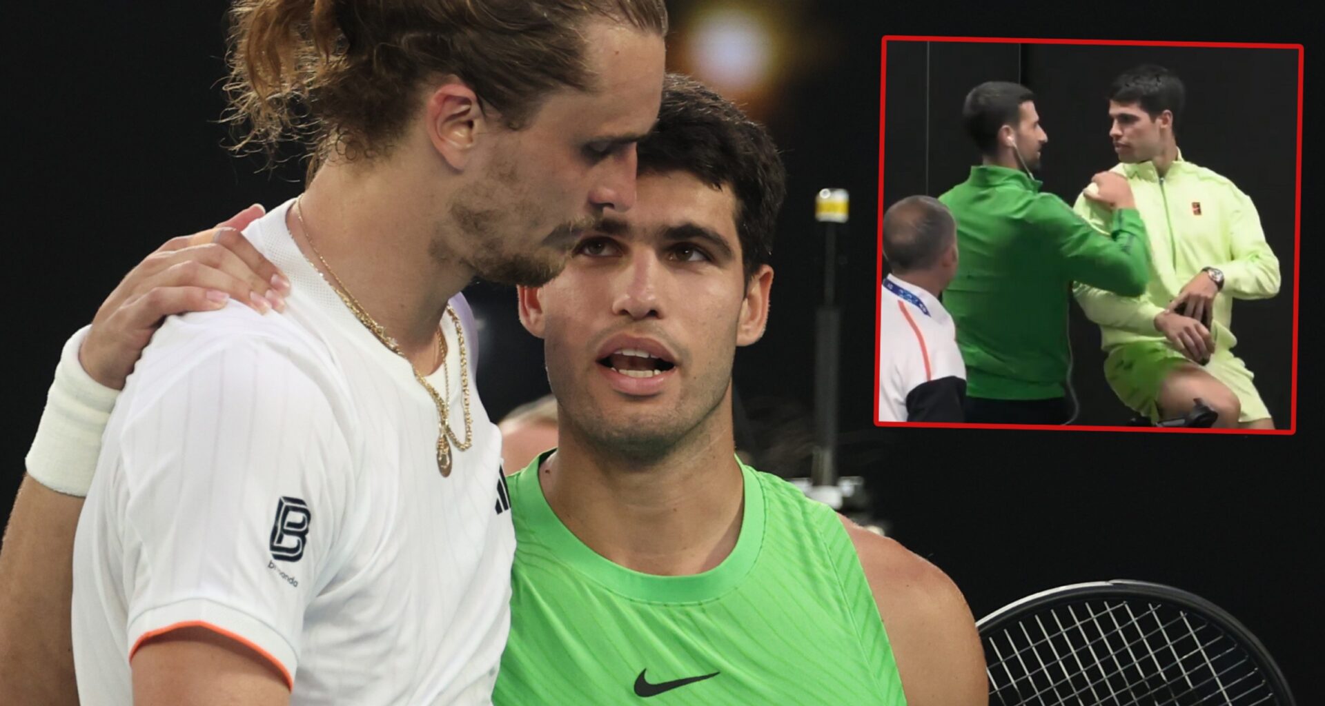 Alexander Zverev, Carlos Alcaraz i Novak Djoković