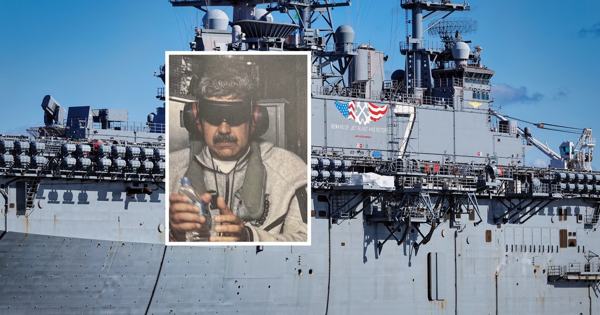 Donald Trump pokazał zdjęcie Nicolasa Maduro na pokładzie USS Iwo Jima