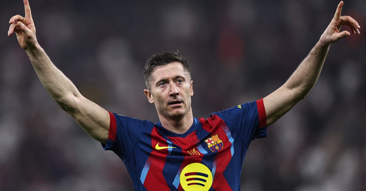 Mapa aktywności Roberta Lewandowskiego w meczu z Realem w portalu Sofascore