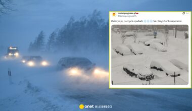 Gwałtowne śnieżyce suną przez Polskę. Z godziny na godzinę jest coraz gorzej [RELACJA] - Onet Wiadomości