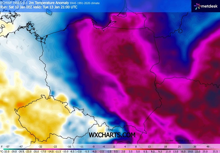 Szczególnie silne mrozy zapowiadamy na wschodzie