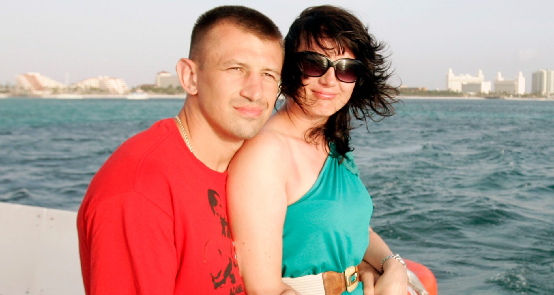 Tomasz Adamek z żoną w 2009 r.