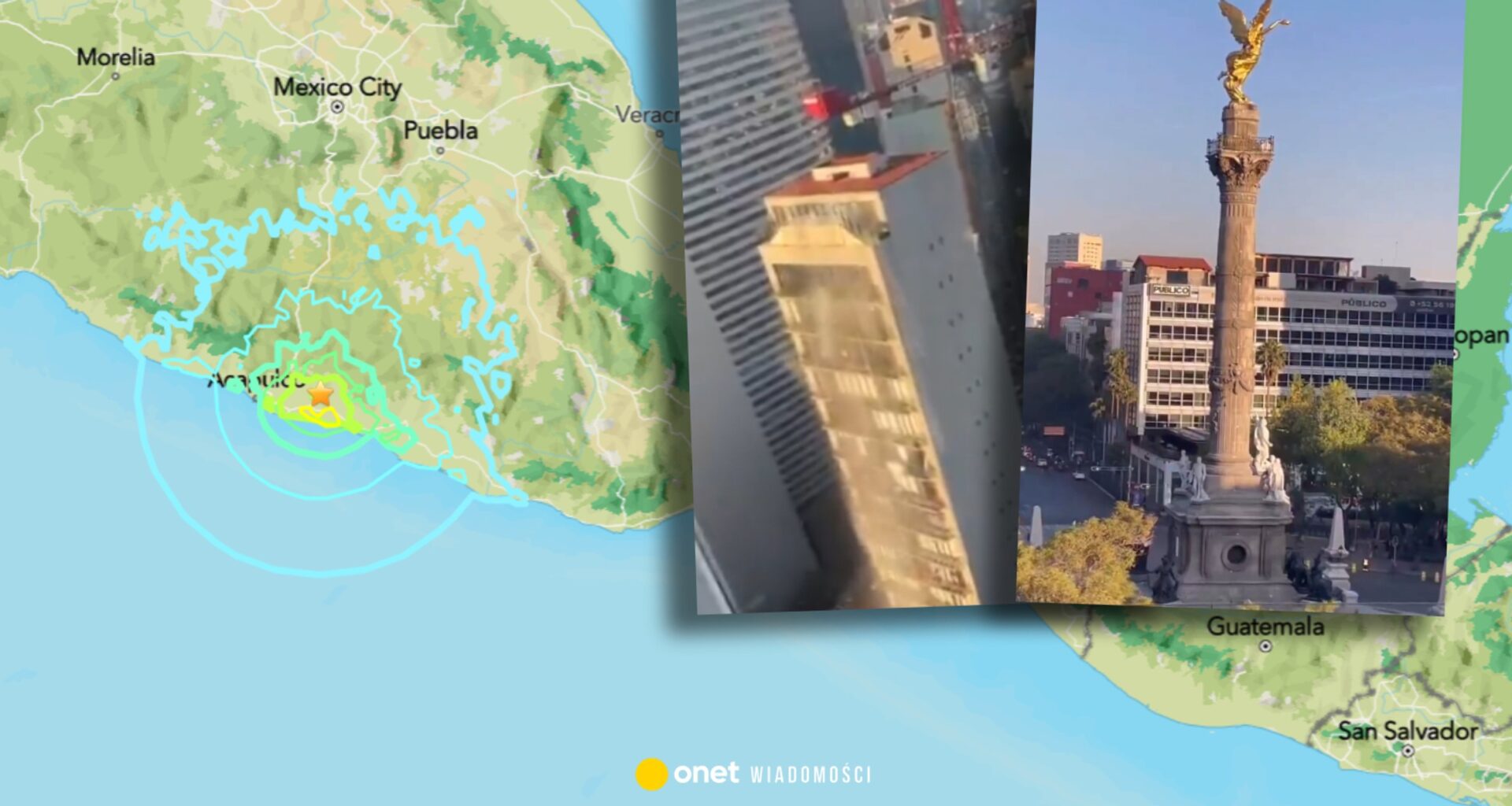 Potężne trzęsienie ziemi w Meksyku. Prezydentka ewakuowana, są nagrania