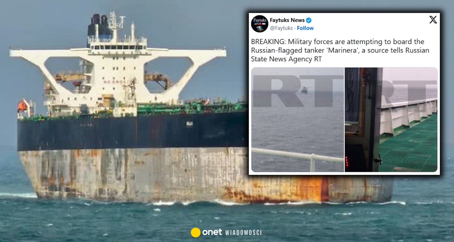 Pościg za tankowcem. Siły USA wchodzą na pokład statku z flagą Rosji