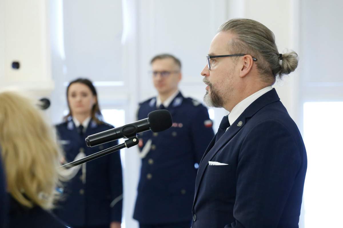 I Wicewojewoda Lubelski Pan Wojciech Wołoch przemawia do zgromadzonych gości.