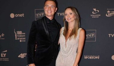 Gala już nie w Polsacie, ale nie zabrakło znanego dziennikarza. Jego żona wyglądała zjawiskowo