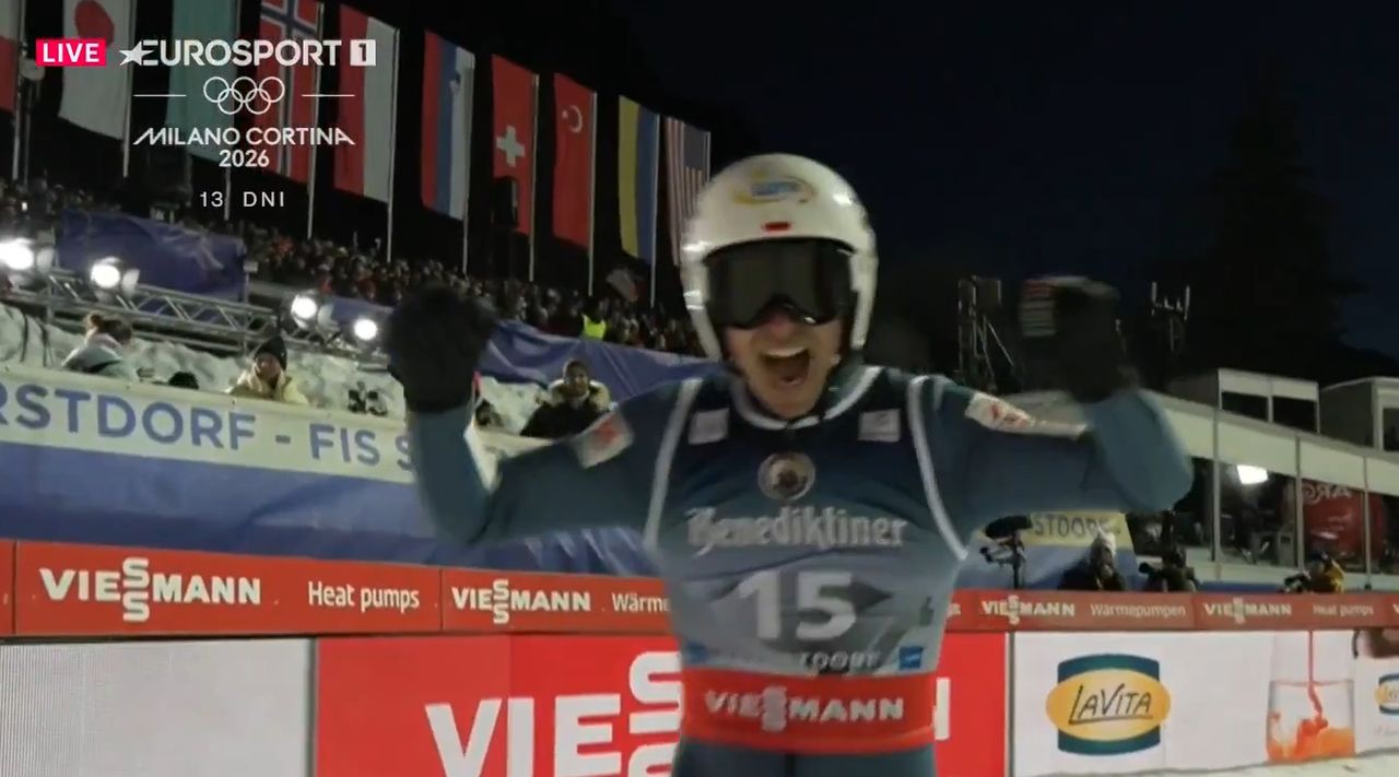 Przeszczęśliwy Żyła. Zobacz jego skok w MŚ w lotach